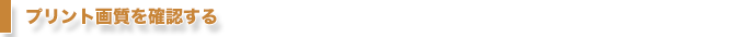 プリント画質を確認する