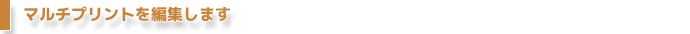 かわいいマルチプリントを編集します